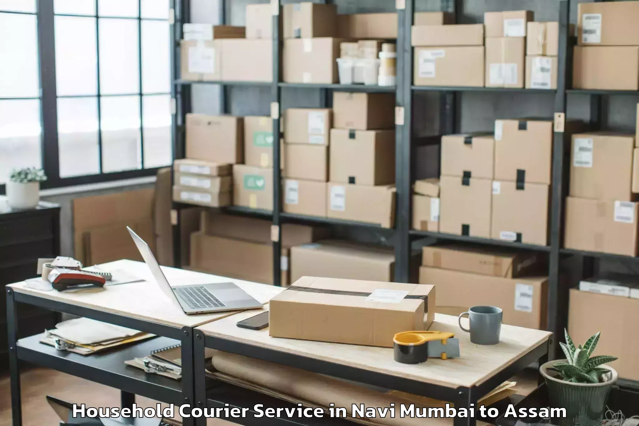 Expert Navi Mumbai to Dhakuakhana Pt Household Courier